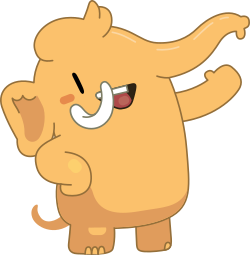 The official mastodon mascot